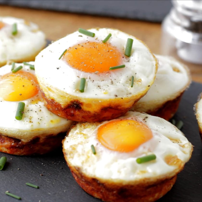 Sweet Potato Hash Egg Cups
