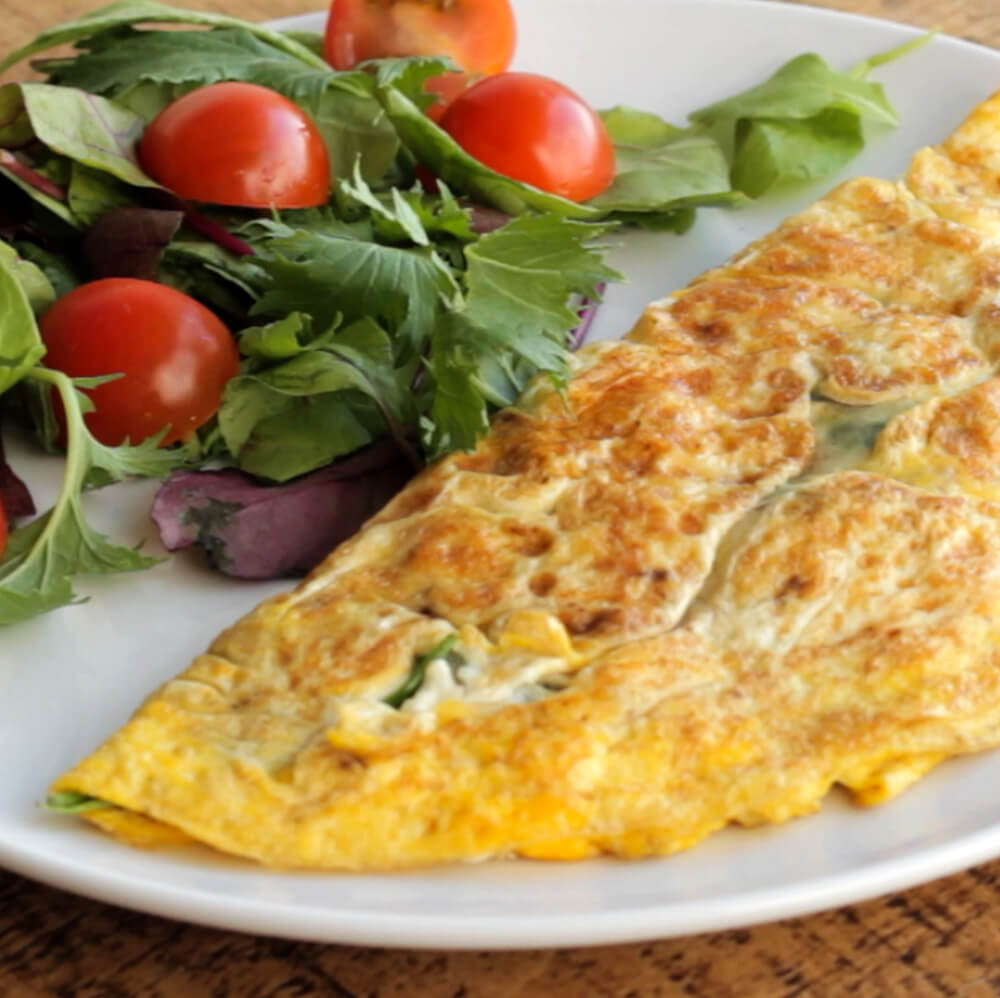 Feta Spinach Omelette